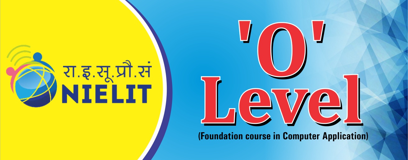 'O' Level certified by NIELIT